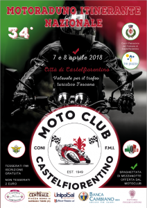 34° Motoraduno Nazionale Città di CastelFiorentino  7 - 8 Aprile 2018